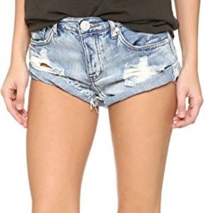 One Teaspoon Hendrix bandit denim shorts size 24